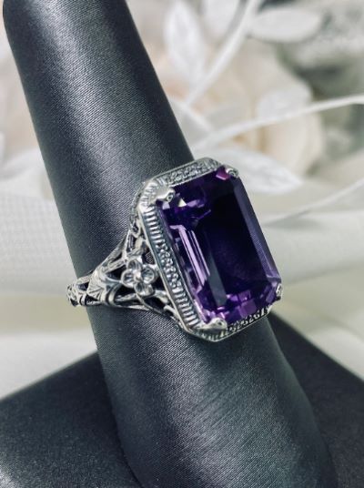 Real Amethyst Gemstone Ring For Women Large Size, Natural 925 Sterling  Silver Perfect Fine Gemstone Rings Gift For Birthdays From Lucky0001, $4.03  | DHgate.Com